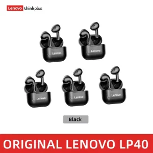 Lenovo LP40 Earphones TWS Wireless Bluetooth Earbuds Bass - Thumbnail Image 8