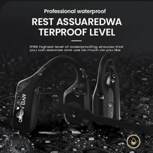 Bluetooth 5.3 Open Ear Wireless Headset With Dual Noise Cancelling Mic Bone Conduction Headphones - Thumbnail Image 6