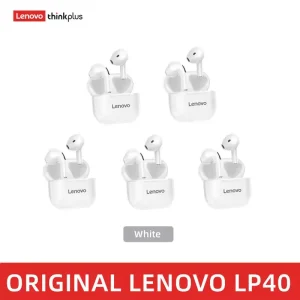 Lenovo LP40 Earphones TWS Wireless Bluetooth Earbuds Bass - Thumbnail Image 10