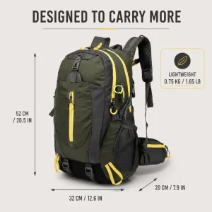Outdoor Hiking Backpack Waterproof Large‑Capacity Travel Daypack - Thumbnail Image 2