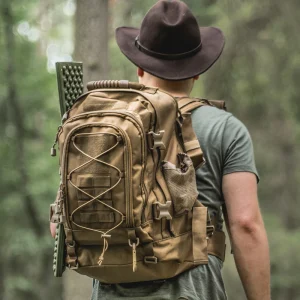 LQARMY 65L Outdoor Tactical Backpack Men's Outdoor Hiking Bag Large Capacity Military Army Bags Travelling Camping Rucksack - Thumbnail Image 3