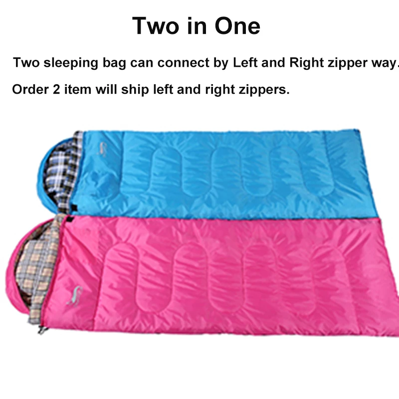 Desert&Fox Soft Flannel Sleeping Bags with Pillow - Image 2