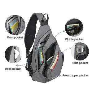 Mixi Men One Shoulder Backpack Women Sling Bag Crossbody - Thumbnail Image 5