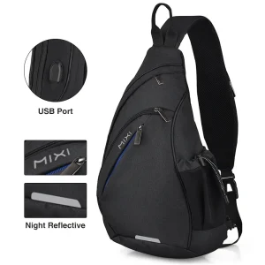 Mixi Men One Shoulder Backpack Women Sling Bag Crossbody - Thumbnail Image 9
