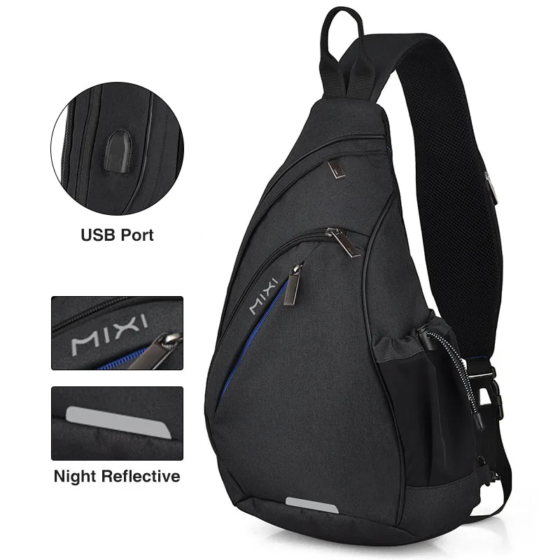 Mixi Men One Shoulder Backpack Women Sling Bag Crossbody - Image 9