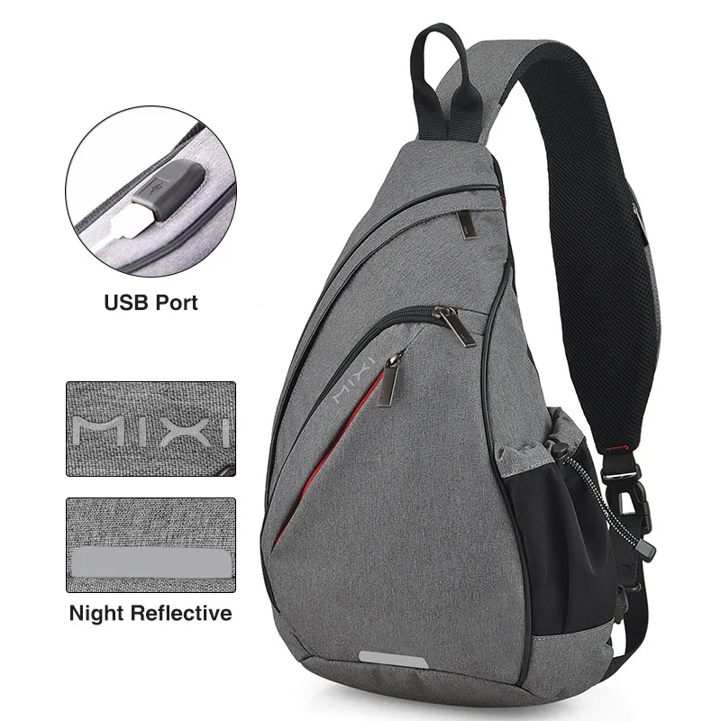 Mixi Men One Shoulder Backpack Women Sling Bag Crossbody - Image 8