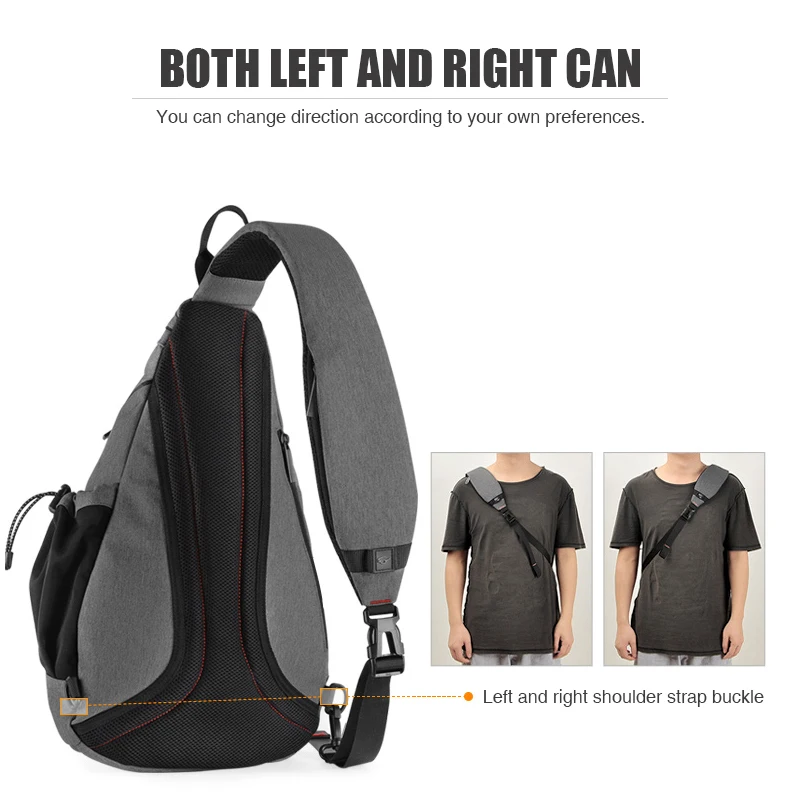 Mixi Men One Shoulder Backpack Women Sling Bag Crossbody - Image 4