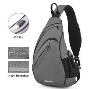 Mixi Men One Shoulder Backpack Women Sling Bag Crossbody - Thumbnail Image 2