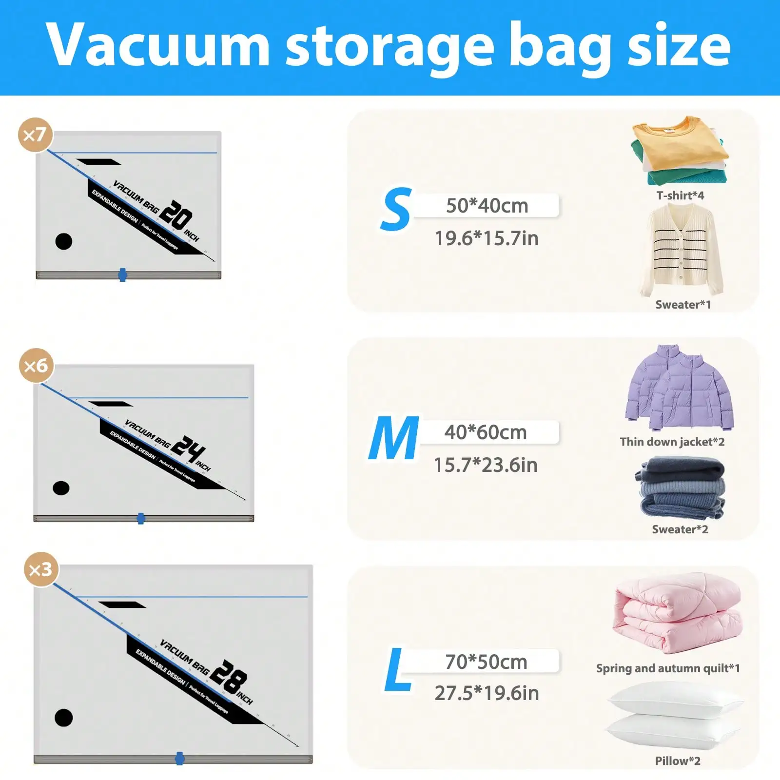 16 Pack Travel Vacuum Storage Bags With Electric Air Pump Modern Clear Reusable Compression Sealing Bags - Image 2