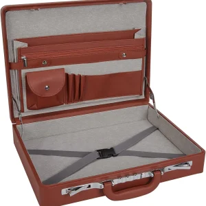 Professional Leather Men Briefcase 15.6" Laptop Work Office