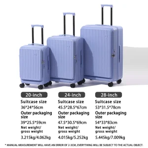 Multifunctional Front Opening Expandable Suitcase - Thumbnail Image 6