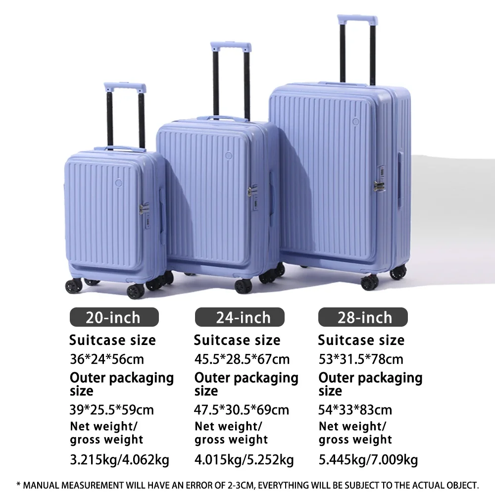 Multifunctional Front Opening Expandable Suitcase - Image 6