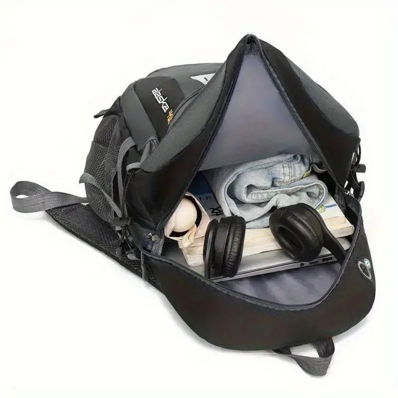 1pc 40L Hiking Daypack Backpack Lightweight Rucksack For Men And Women Camping Traveling Cycling Large Capacity - Image 3