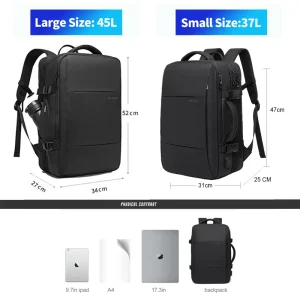 BANGE Expandable Men's Backpack Waterproof 17.3 in - Thumbnail Image 3