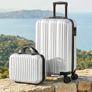 2 Piece Hardside Luggage Set - 20 Inch Carry On Suitcase with TSA Lock - Thumbnail Image 10