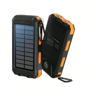 10000mAh Solar Charger Power Bank -Portable Solar Phone Battery Panel Charger