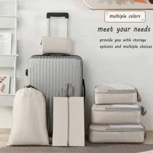 6 Set Compression Packing Cubes for Suitcase - Thumbnail Image 3
