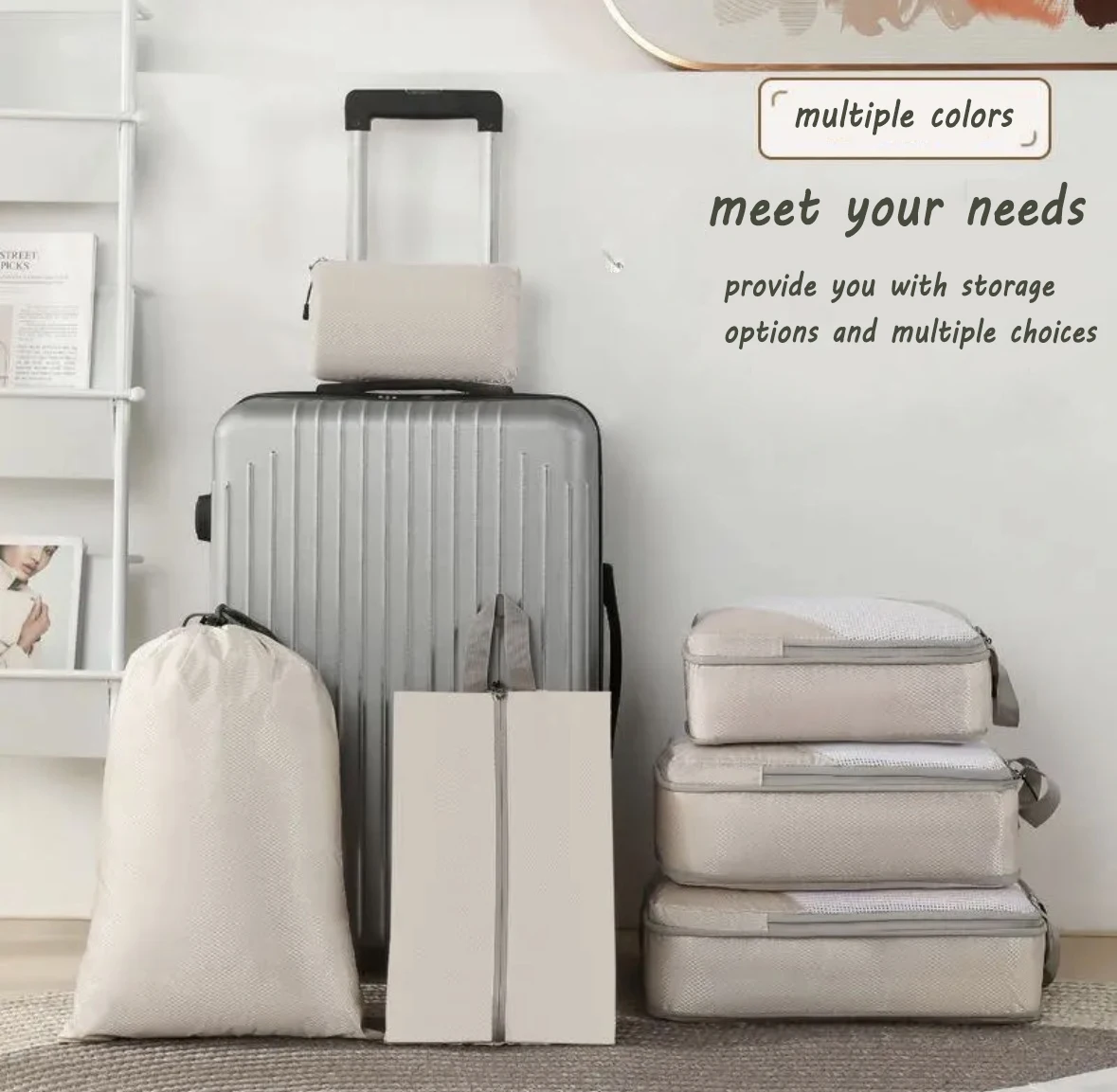 6 Set Compression Packing Cubes for Suitcase - Image 3