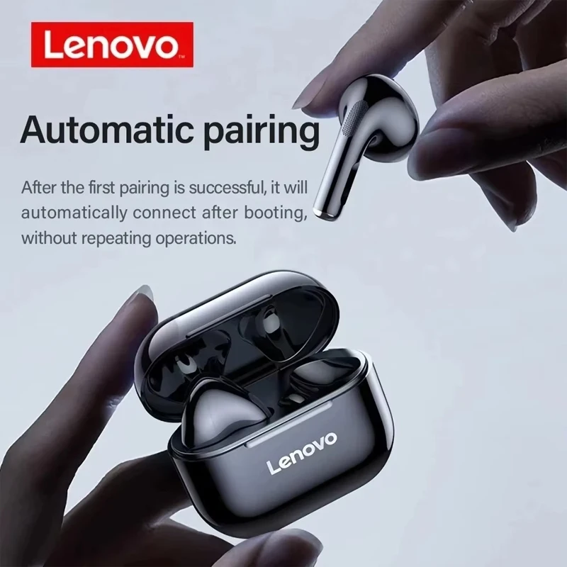 Lenovo LP40 Earphones TWS Wireless Bluetooth Earbuds Bass - Image 4