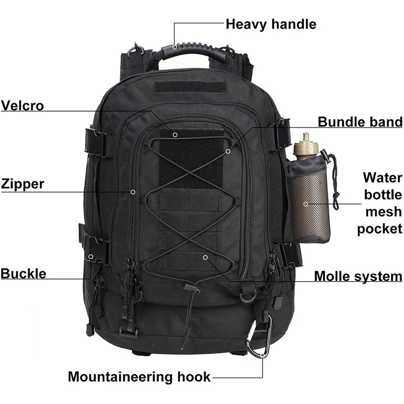 Military Tactical Backpack - 60L - Image 3