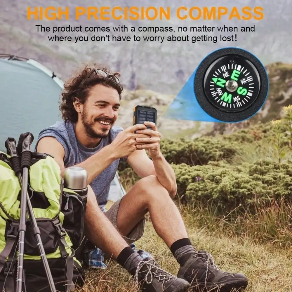 10000mAh Solar Charger Power Bank -Portable Solar Phone Battery Panel Charger - Image 5