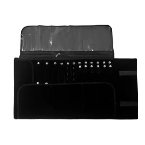Velvet Travel Jewelry Case Roll Bag Organizer - Thumbnail Image 7