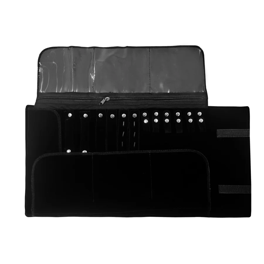Velvet Travel Jewelry Case Roll Bag Organizer - Image 7