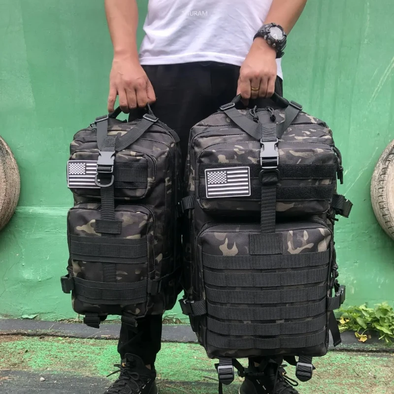 Nylon Waterproof Trekking Fishing Hunting Bag Backpack - Image 1