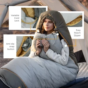 Naturehike MG120 MG270 Mummy Sleeping Bag -2~5℃ Ultralight Camping Hiking Cotton Warm Thermal Winter Machine Washable Tour Gear - Thumbnail Image 3