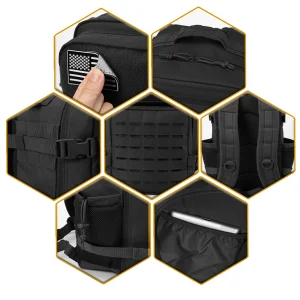 25L Tactical Backpack Outdoor Bag Fitness Backpack - Thumbnail Image 5