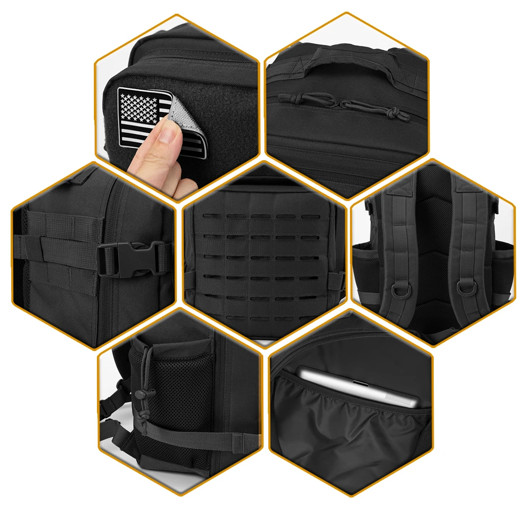 25L Tactical Backpack Outdoor Bag Fitness Backpack - Image 5