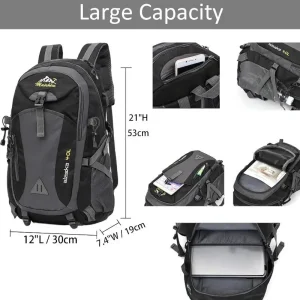 1pc 40L Hiking Daypack Backpack Lightweight Rucksack For Men And Women Camping Traveling Cycling Large Capacity - Thumbnail Image 6