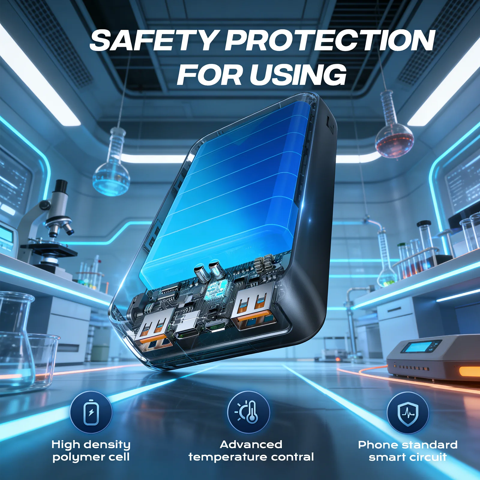 Hganus 50000mAh Powerbank 22.5W Fast Charge Protable Powerbank - Image 7