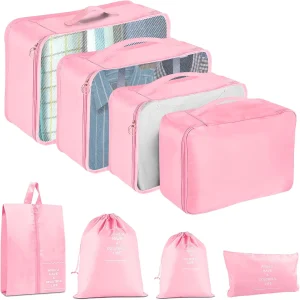 Packing Cubes for Travel - 8pcs/ Set Luggage Organizer Bags - Thumbnail Image 3
