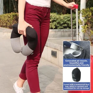 Feliztrip portable inflatable u pillow neck support tr-p217 - Thumbnail Image 4