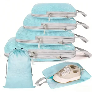 6 Set Compression Packing Cubes for Suitcase - Thumbnail Image 13