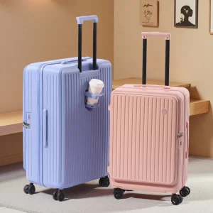 Multifunctional Front Opening Expandable Suitcase - Thumbnail Image 2