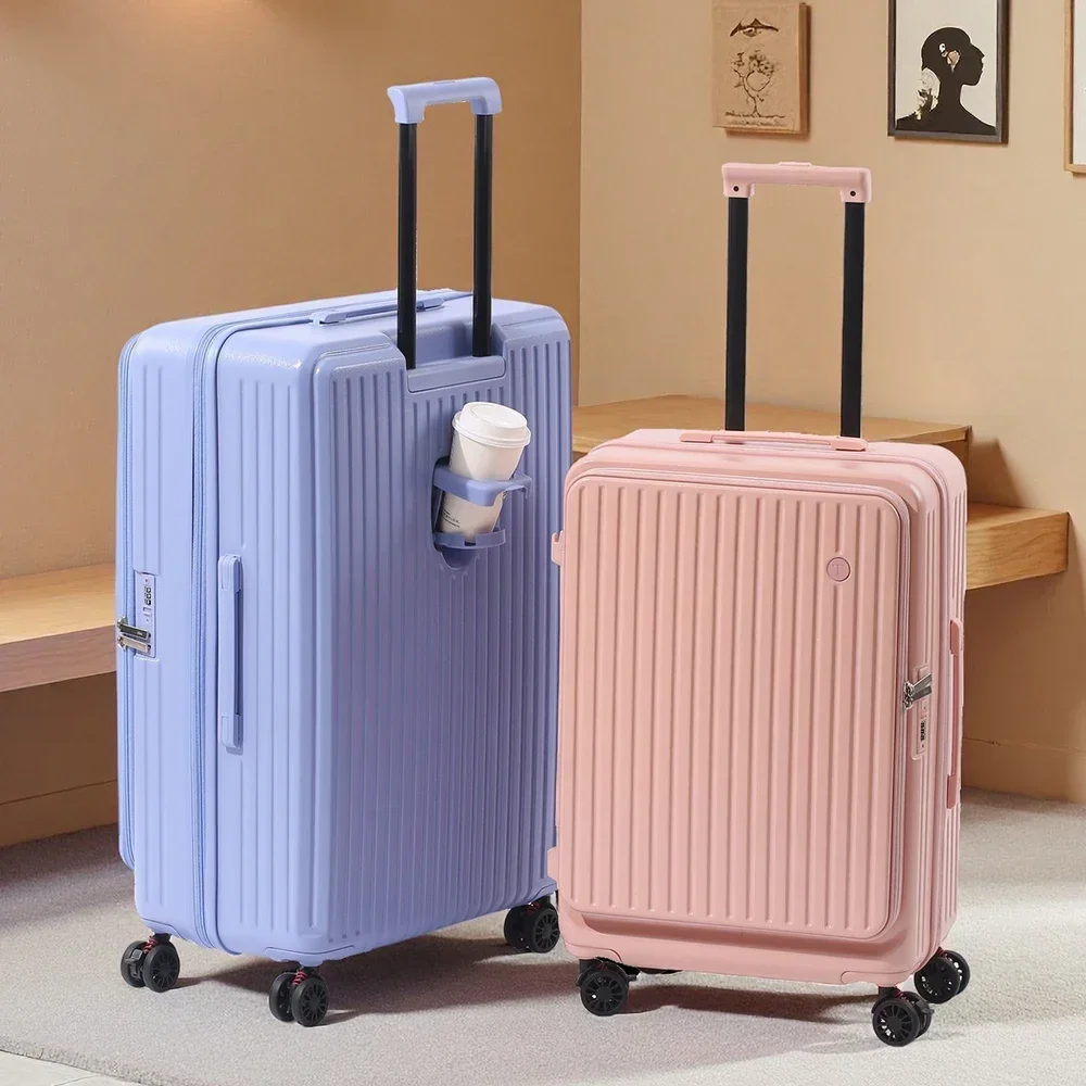 Multifunctional Front Opening Expandable Suitcase - Image 2