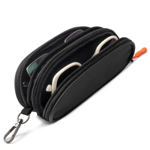 New Double Layer Sunglasses Case Durable Multi-Functional Glasses Bag - Thumbnail Image 4