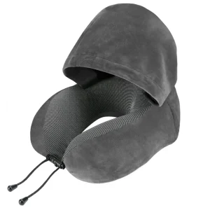 Travel Pillow, Neck Pillow for Travel with Hood - Thumbnail Image 2