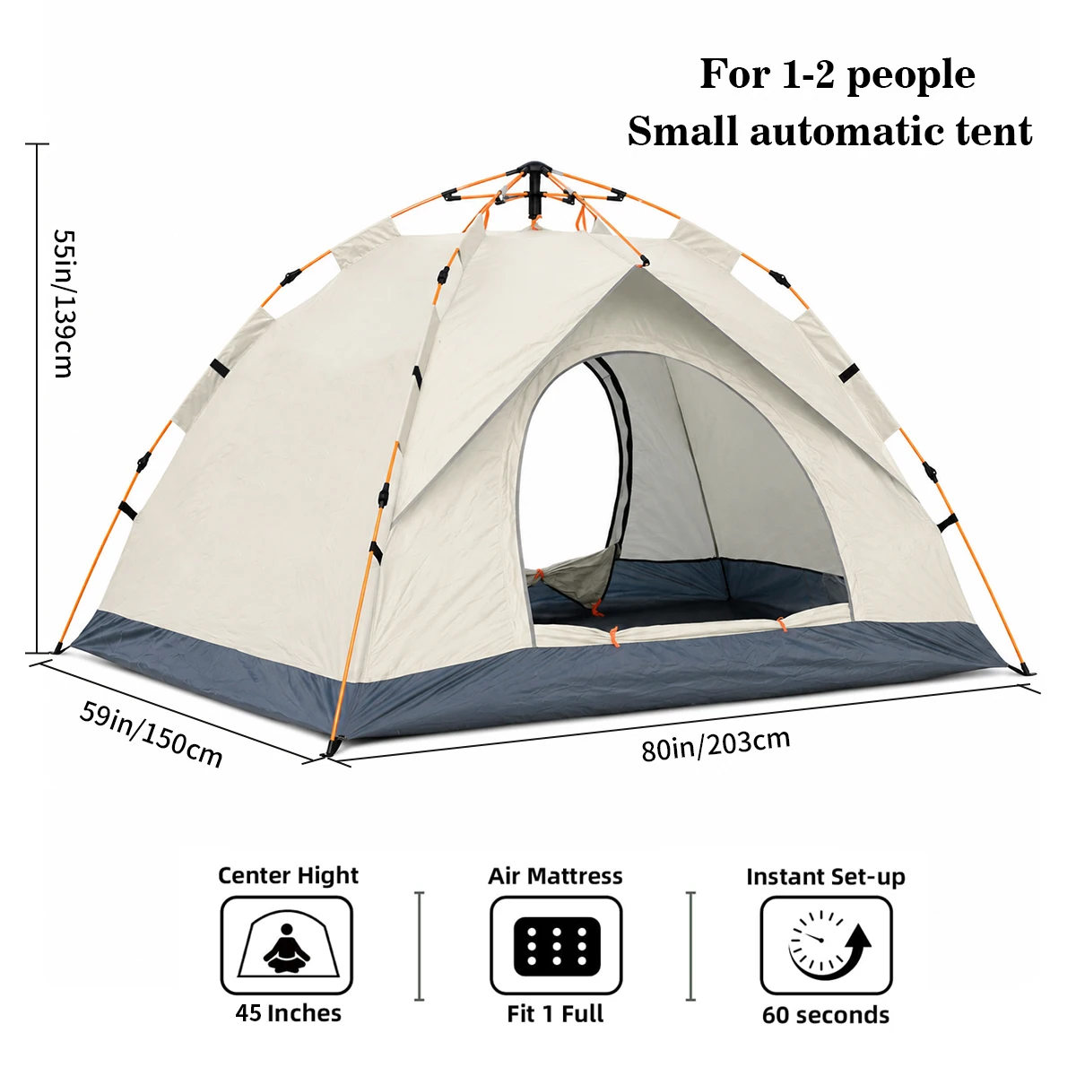Automatic Pop-Up Outdoor Camping Tent Quick to Set Up - Image 6
