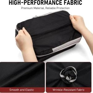 4Pcs/Set Travel Compression Packing Cubes Bag S/M/L/X Portable Suitcase - Thumbnail Image 4