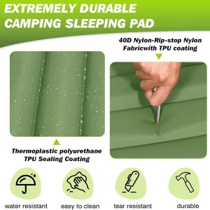 Extra Thick 4 Inch Camping Sleeping Pad - Thumbnail Image 6