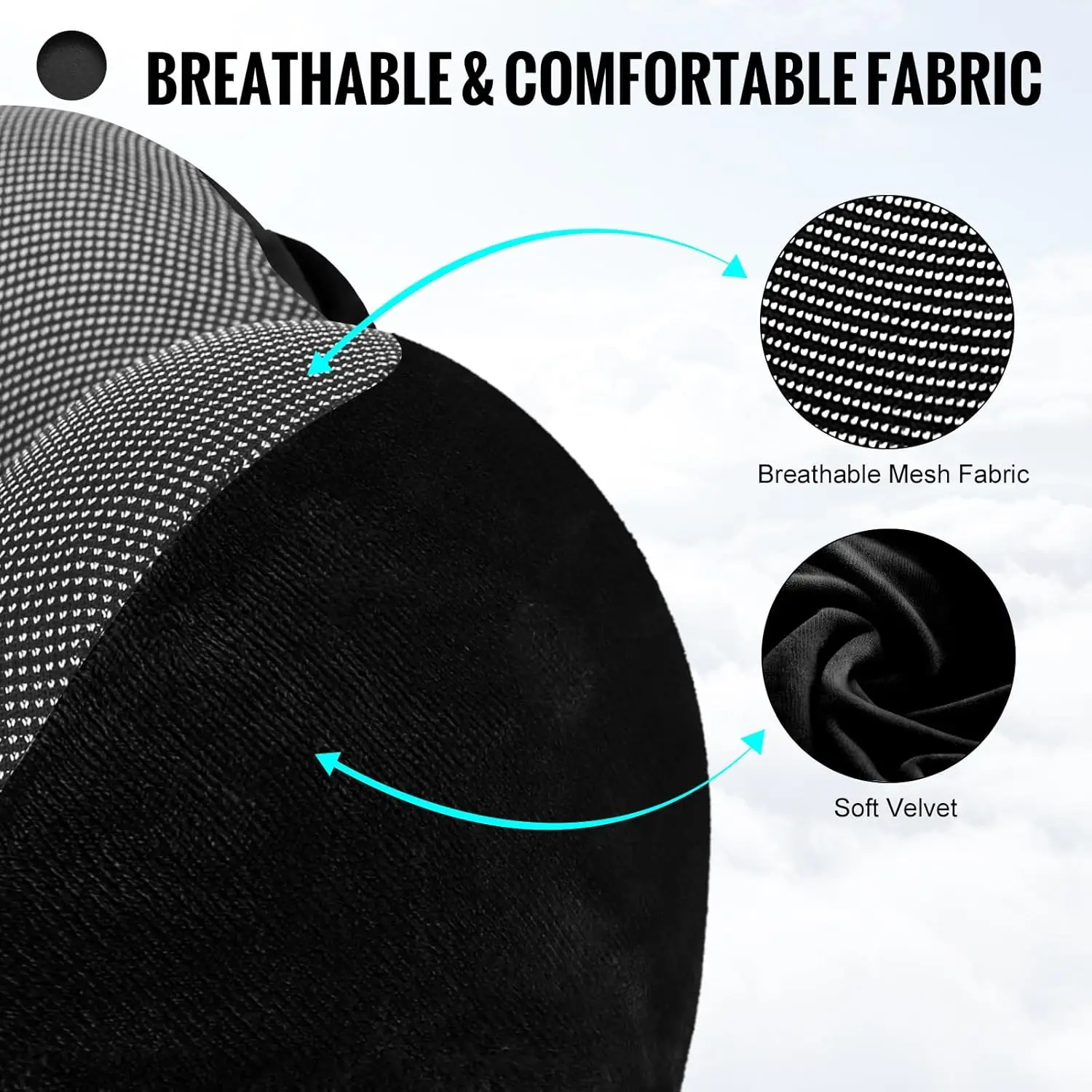 Travel Pillow, Neck Pillow for Travel with Hood - Image 7