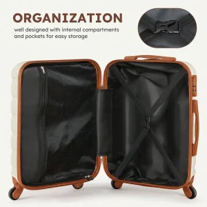 Hardside Luggage Set, 16/20/24/28 Inch Spinner Suitcases + 2 Travel Bags + 1 Cosmetic Case, 7-Piece Set - Thumbnail Image 8
