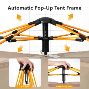 Automatic Pop-Up Outdoor Camping Tent Quick to Set Up - Thumbnail Image 7