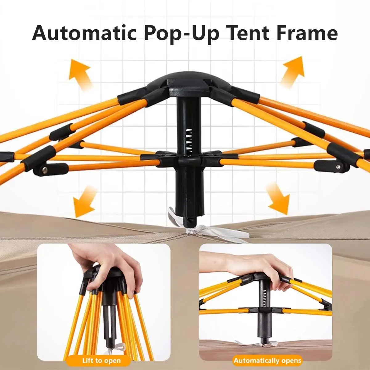 Automatic Pop-Up Outdoor Camping Tent Quick to Set Up - Image 7