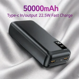 Hganus 50000mAh Powerbank 22.5W Fast Charge Protable Powerbank - Thumbnail Image 2