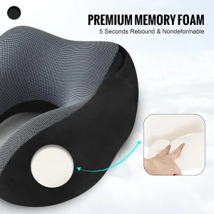 Travel Pillow, Neck Pillow for Travel with Hood - Thumbnail Image 3
