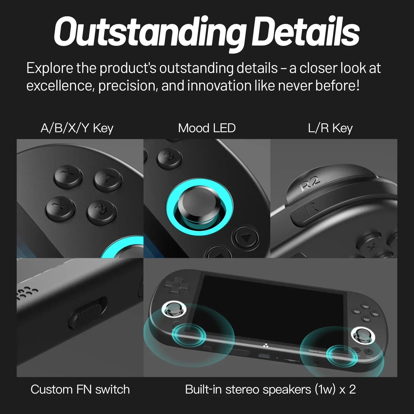 Trimui Smart Pro Handheld Game Console 4.96''IPS Screen Linux System - Image 2